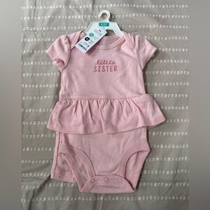 Carter's Pink 'Little Sister' Baby Matching set